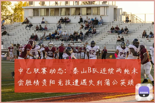 中乙联赛动态：泰山B队连续两轮未尝胜绩贵阳竞技遭遇失利蒲公英顽强战平